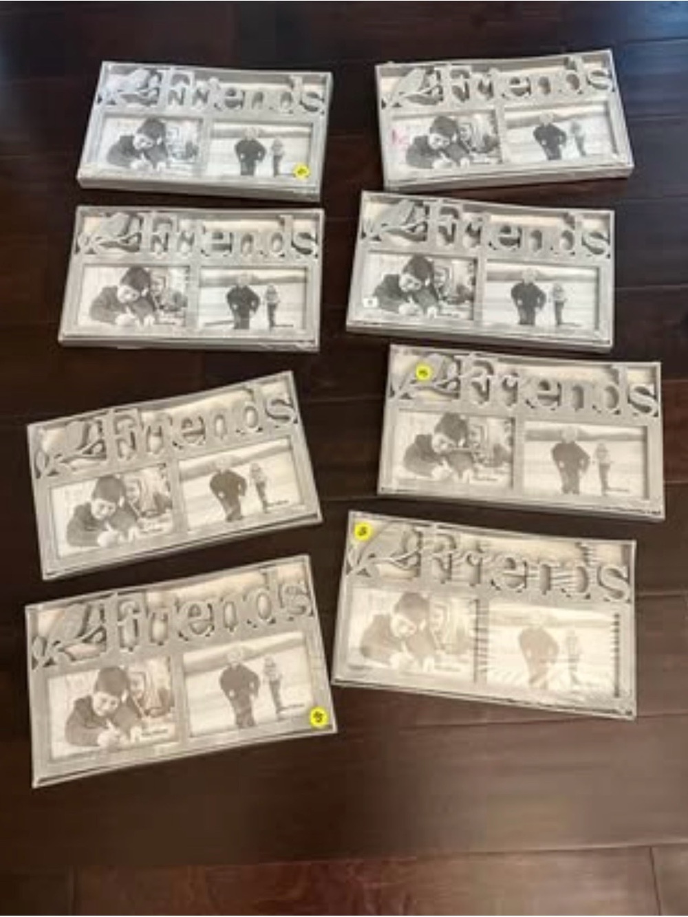Friends Multi-Photo Frame - Set of 8 - Silver Tone